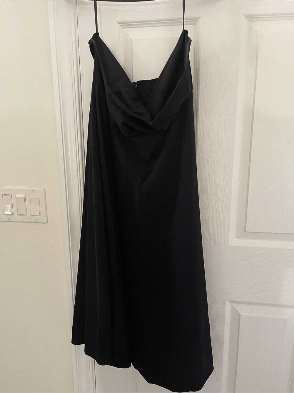 SHEIN Black Cowl Neck Midi Slip Dress